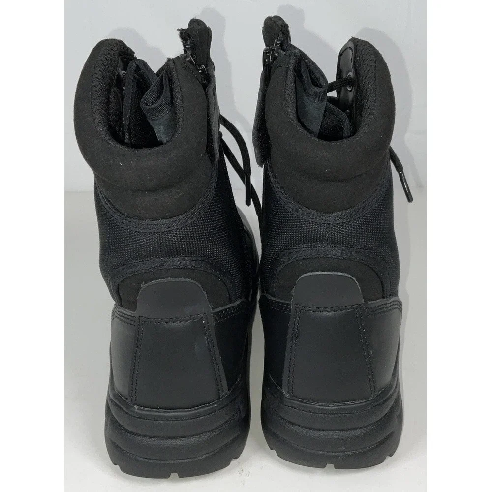 NIB Men's Nortiv8 Trooper Tactical Work Boots w/ Toe Cap & Side Zip‎ Black 6.5